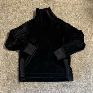 Athleta Double Cozy Karma Funnel Neck Sweatshirt Black Size M Super Soft